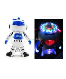 Nuevos juguetes electrónicos de baile Robert con música y regalo iluminador para niños modelo de juguete robot espacial baile creative9838646