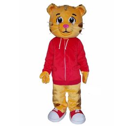 Nieuwe Daniel the Tiger Mascot Costume Fancy Dress Outfit Adult Hot Selling anime Mascot Cadeau voor Halloween Party