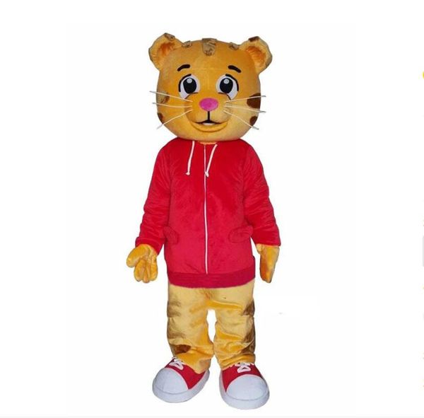 Nouveau Daniel le tigre costume de mascotte déguisement adulte vente chaude costume de mascotte anime cadeau pour la fête d'halloween dragon fête d'anniversaire de noël