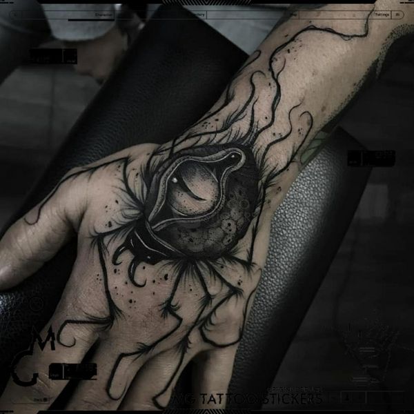 Nouveau autocollant de tatouage motif araignée sombre hommes étanche durable Art alternatif faux tatouage Reptile main dos cou autocollant de tatouage