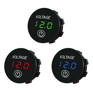 DC 12/24V Joying Autoradio LED -paneel Digitale spanning Voltmeter Meter Batterijcapaciteit Display Display met aanraking aan Off Switch