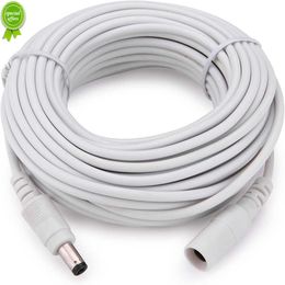 Nuevo Cable de extensión de adaptador de corriente DC 12V 5,5*2,1mm Cable de alimentación hembra macho Cable de extensión 1M 2M 3M 5M 10M Cable para enrutador de cámara CCTV