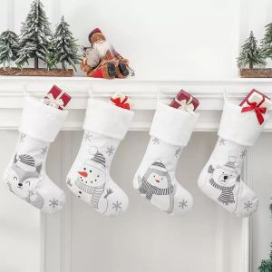 Nieuwe Decoration Ups Supplies verkleed Kerstmis Big Socks Christmas -Tree Hanger Kindercadeau Candy Bag Scene 417 -Tree