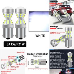 Nieuwe Decoratieve Verlichting 2 Stuks Canbus Led Reverse Gloeilampen Backup Lampen P21W BA15S 7506 Voor Mini Cooper R50 R53 f55 F56 R56 F54 R55 F57 R57 F60 R60 R61