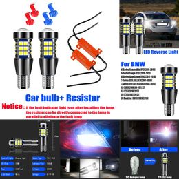 Nuevas luces decorativas 2pcs LED CANBUS Bulb de luces de inversión W16W T15 para BMW 6 Serie 7 F12 F13 F06 E65 E66 E67 F01 F02 F03 F04 X3 E83 F25 X5 E70 Z4 E89