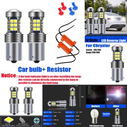 Nuevas luces decorativas 2 uds P21W 7506 BA15S Canbus luz LED de marcha atrás lámpara Blub para Chrysler Crossfire Voyager 2001 2002 2003 2004 2005 2006 2007 2008