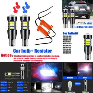 Nieuwe decoratieve lichten 2 stks T15 921 CANBUS LED omgekeerde gloeilamp W16W back-uplamp voor Infiniti FX35 FX45 M45 M37 M35H M35 M56 EX35 EX37 JX35 2013-2014