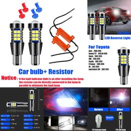 Nieuwe decoratieve lichten 2 stks T15 Canbus LED Reverse Lights Bulb W16W Lamp voor Toyota Auris Avensis T27 Camry Chr Corolla FJ Cruiser 86 Land Cruiser 200