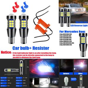 Nouvelles lumières décoratives 2PCS T15 CANBUS LED RENDUATION BUBBE W16W Lampe de sauvegarde pour Mercedes-Benz E M R S Classe W212 A207 C207 S212 W166 W251 V251 W221