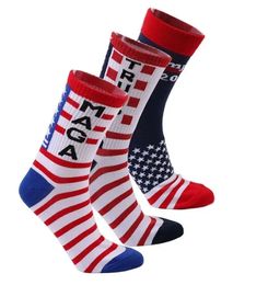 Nouvelles décors Donald Trump Maga Socks Socks Casual Medium Socksing Party Supplies 0523