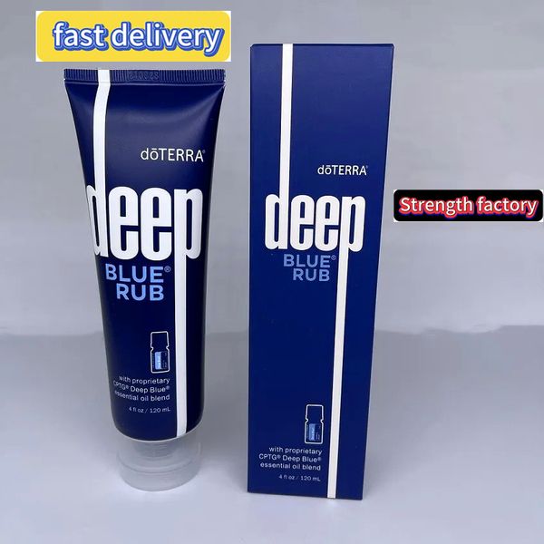 Huile corporelle Deep Blue Rub, crème topique, huile essentielle, fond de teint bleu profond, soins pour la peau, 120ml, livraison rapide