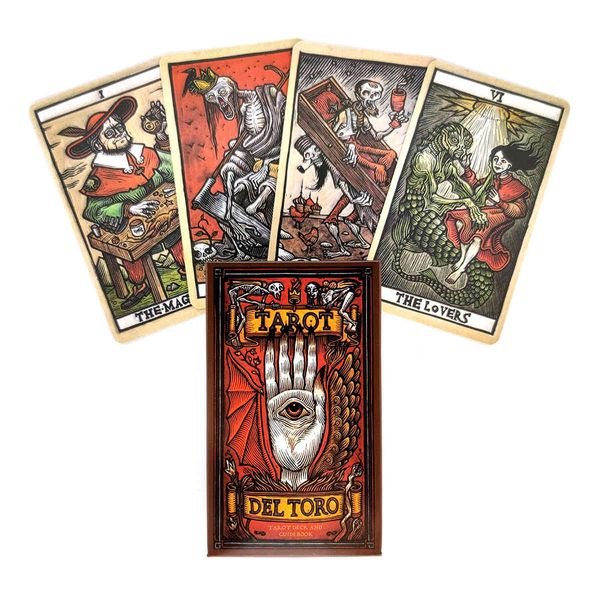 Nouvelles cartes de Tarot Del Toro et guidage PDF pont de Divination fêtes de divertissement Support de jeu de société livraison directe 78 pièces/boîte