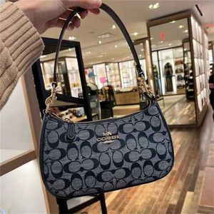 Nouveau sac sous ararté en denim reproducteur glacé ningfeng épaule unique crossbody teri double femmeOcode 1698