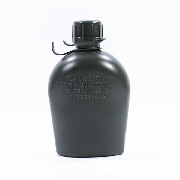 Nouveau DEOUNY bouteille de flacon militaire en plastique flacon d'entraînement militaire et boîte à déjeuner en aluminium 3 pièces bouteille d'eau Vintage en plein air 800ml