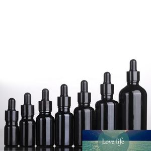 Nouveau design 10 ml 15 ml 20 ml 30 ml 50 ml 100 ml flacons compte-gouttes en verre noir E bouteilles en verre liquide pour parfum d'huile essentielle