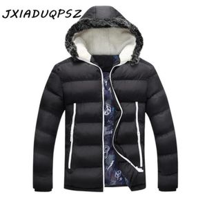 Nieuw ontwerp 2020 Plus size M3XL Lange Winter Men Jacket met bontkap Men039S Kleding Casual Jackets Dikking Parkas Male COA6412136