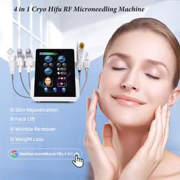 Nieuw ontwerp 4 op 1 Hifu Professional Wrinkle Remover Machine Hoge intensiteit Facues Face Tifting Beauty Salon Machine