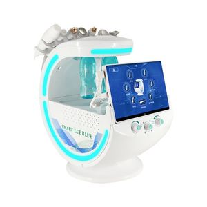 Nouvelle conception 7 en 1 Hydro Dermabrasion Oxygen Facial Ultrasonic Microcurrent Care Beauty Machine With Skin Scanner