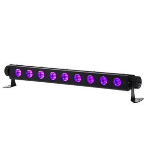 Nouveau Design AC100V-240V 260W UV 9-LED télécommandé/Auto/son/DMX lumière violette DJ fête de mariage lumière de scène éclairage de scène noir