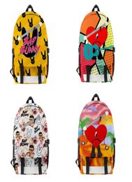 Nouveaux accessoires de design pour enfants Bad Bunny Sac à dos école grls sacs de livres garçons caricatures sacs de bébé mode mini sac de fille zipper6000509