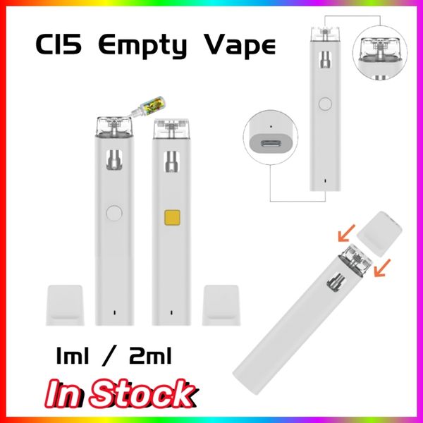 Nouveau atomiseur de conception D8 D9 D10 CARTRIDE Céramic Coil 1ml 2 ml CARTRIDE D'HUIL