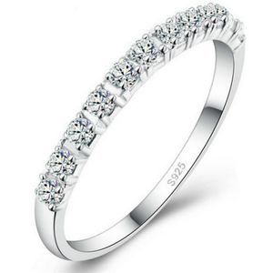 Bagues de mariage en argent Sterling 925 pour femmes, nouveau Design, bague en diamant simulé, bijoux 293r