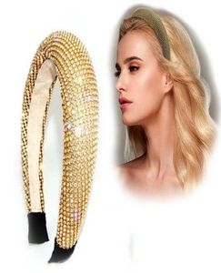Nouveau design Baroque Hairband Rhingestones Bandons pour femmes Hoop de cheveux en diamant complet Bijoux de cheveux de mariée 8335241