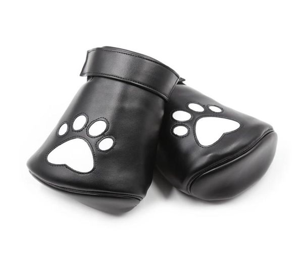 Nouveau design BDSM PAWS PAWS PAUR PALM GLANTS DE PALME POURCE AVEC PRINT DE CARRIAUX TOUELLE SEXE TOUEUR SEXE BONNAGE DE RESTRAINT