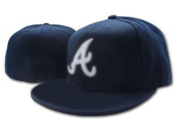 Nuevo diseño Marca Braves Una letra Gorras de béisbol hombres mujeres camionero deporte hueso aba reta gorras Sombreros ajustados hh-7.1