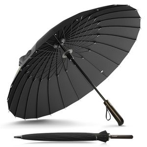 NIEUW Design Brand Regen Umbrella Men Dames Kwaliteit 24K Glasvezel Paraplu Sterk Winddicht HOUTE HANDGANG Women Paraguas T200117