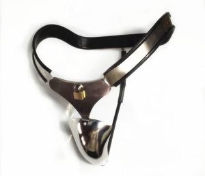 Dispositif de chasteté réglable en acier inoxydable pour homme, ceinture, Cage à coq, serrure à pénis BDSM, jouets sexuels de Bondage SM pour homme