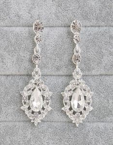 Nouveau design boucles d'oreilles de mariée en cristal de haute qualité élégant strass diamant bijoux de mariée accessoires de décoration de fête de mariage 3026796