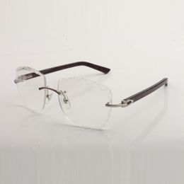 Nuevo diseño de monturas de gafas con lentes transparentes cortadas 3524028 Templos aztecas Tamaño unisex 56-18-140 mm Expreso gratuito