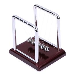 Nuevo diseño Desarrollo de diversión temprana escritorio educativo regalo de juguete Newtons Cradle Steel Balance Ball Physics Science Pendulum340z