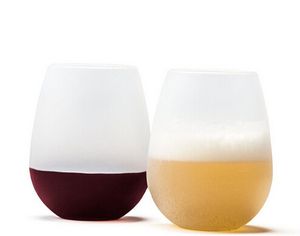 Nouveau Design mode 2015 incassable en caoutchouc clair verre à vin silicone verre à vin silicone tasse à vin verres à vin