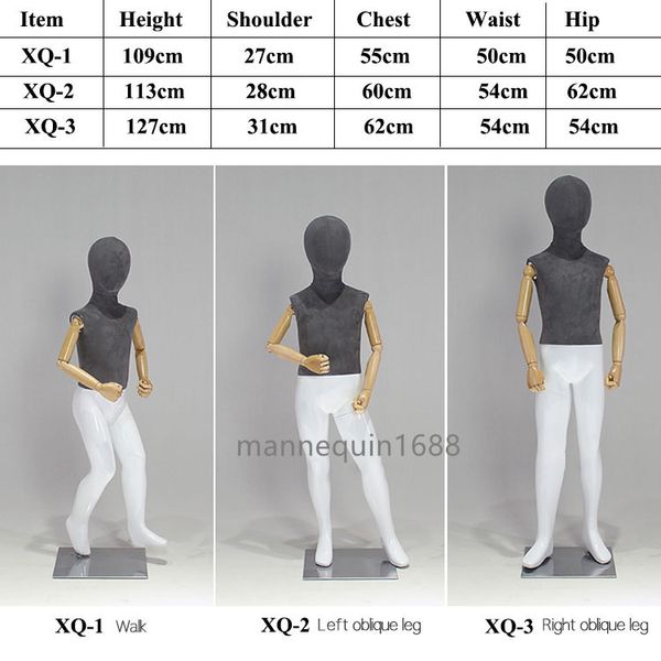 Nouveau design en fibre de verre mannequin blanc jambe tissu complet du corps enfants debout mannequins mannequin pour enfants modèle d'affichage de vêtements à vendre