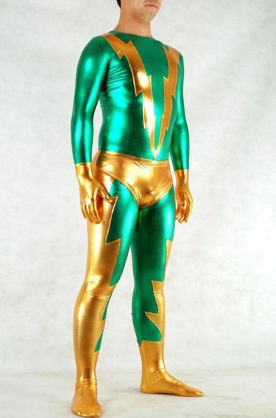 Nouveau design flash hommes brillant fullbody wing super-héros halloween cosplay costume33536387503559