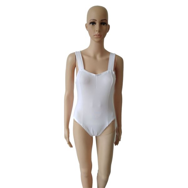 Nouveau design fille gymnastique fronde Catsuit Costumes dames demi-pack maillot de bain collants zentai court une pièce yoga combinaison