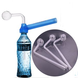 Nouveau Design Verre Downstem Oil Burner Pipe Bowl pour Rig Water Bubbler Bong DIY TOPPUFF Acrylique Bong Vis-on Smoking Pipe 10pcs