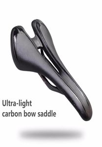 Nieuw ontwerp Hollow Lichtgewicht Volledige koolstofvezel Bow Evo Sponge MTB Road Bike Seat Cushion Bicycle Saddle6640723