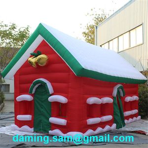 Nouvelle maison gonflable de Noël santa calus de conception pour la décoration de vacances