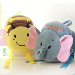 Nouveau design kids école sac éléphant animal en peluche jouet