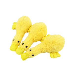 Nouveau Design jaune canard chien jouet grinçant doux en peluche chien jouets fournitures pour animaux de compagnie son jouets chiens accessoires chiot