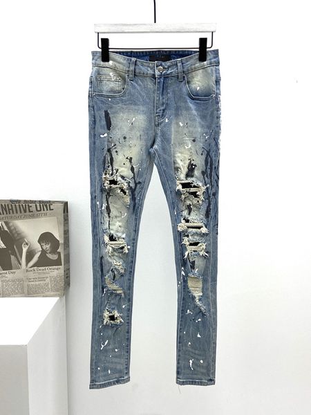 Nuevo diseño de lujo para hombre Jeans Designer Jean Zipper Casual Men High Quality Street Biker Denim Pantalones Tamaño W29-W40