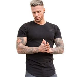 Nouveau Design hommes muscle t-shirt musculation fitness hommes hauts maillots de gymnastique Plus grande taille t-shirt coton à manches courtes Tshirt2697