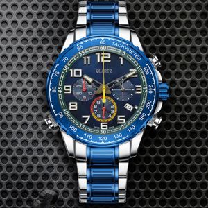 Nouveau design montres pour hommes chronographe mouvement à quartz horloge masculine de luxe montre-bracelet d'affaires F1 montres de créateur pour hommes montre montre287e