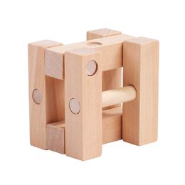 Nouveau design MINI 3D naturel IQ puzzle en bois IQ jeu verrouillage Luban serrure pour casse-tête