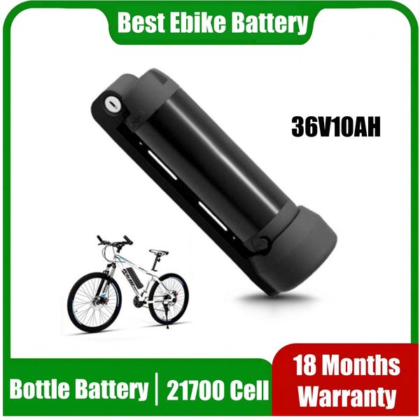 Nuevo diseño Mini botella Ebike Batería 36V 10AH Cuttle Baterías 21700 Paquete de iones de litio para Bafang 250W 350W BBS01 BBS02 Kit de motor medio