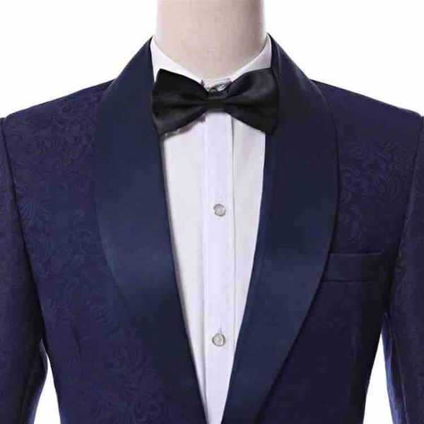 Nouveau Design Un Bouton Bleu Marine Smokings De Marié Garçons D'honneur Hommes Costumes De Mariage De Bal Dîner Blazer Veste Pantalon Gilet Cravate K21899319b