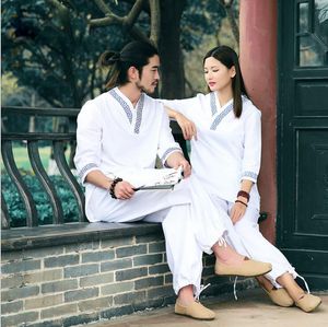 Nouvelle tenue de conception améliorée des vêtements chinois en coton en lin de chanvre de chanvre de chanvre